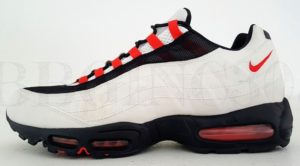 LeBron James Nike Air Max 95 basketball shoe - side view