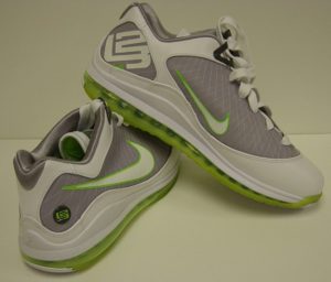 Nike Air Max LeBron VII basketball shoe Low - back and side views