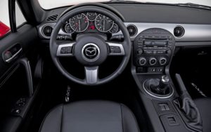 Mazda MX-5 Miata - sports car interior view