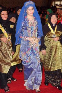 asian traditional royal blue wedding gown