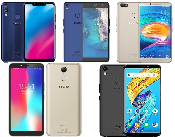 best cheap tecno smartphones with about 2 to 3gb ram size