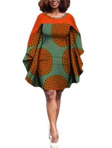 ankara agbada gown