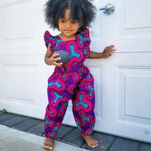 african prints jumpsuit style for kid girls - etsy