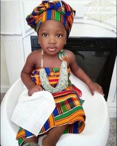 african wedding ankara wrapper style for kids - twitter