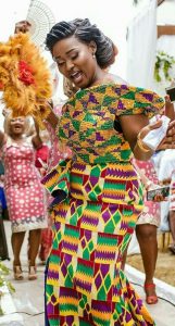 ankara plus kente gown style for african brides - africanfashionandlifestyles