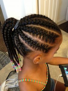 broad natural weave hairstyle for kid girls - pinterest