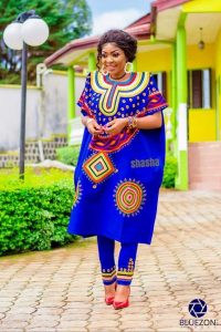 camerron ankara print agbada style for young ladies - mammypi