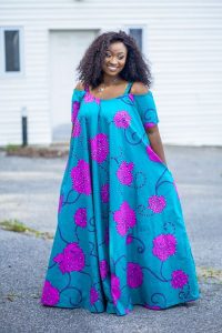 cute ankara dinner gown for pregnant mothers - blog stylishgwinafrica