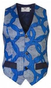 cute guys waist coat with plain pocket design - ohemaohene