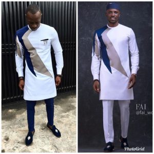 cute native senator style with three plain ankara prints - od9jastyles