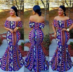 fitted maxi off shoulder gown for curvy ladies - etsy