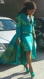 flying angel's ankara suit style with short skirt - sisicouturevogue