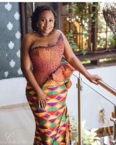 ghana beauty queens sleeveless kente gown - amillionsmiles