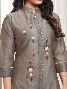 hanging long sleeve ladies senator suit from kurtis collection - g3fashion