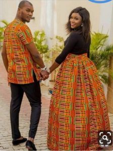 here comes another fitting kente combo for couples - etsy