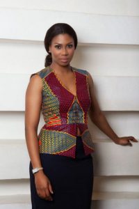 hot ankara waistcoat with black skirt - amillionstyles