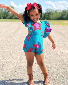 jumpsuit ankara short for kid girls - instagram