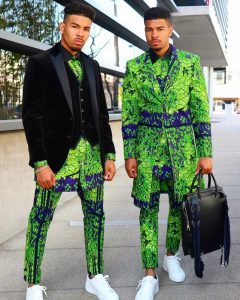 no-tribe multiple layers ankara suit for roughed men - instagram