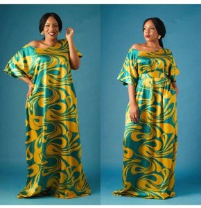 one shoulder ankara maxi with optional loose waist strap - pinterest