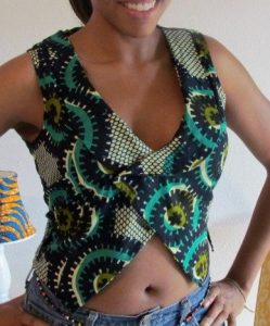 show belly ankara waistcoat with jeans trousers for ladies - etsy