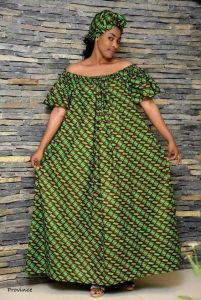 simple off shoulder free ankara maxi with matching hair tie - pinterest co uk