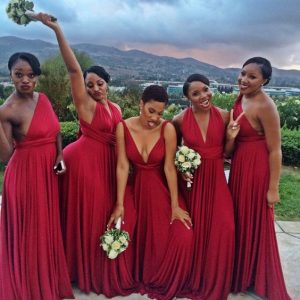 slay bridal trains night party pose with a red gown - buzzfeed