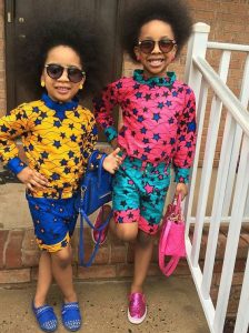 star african print styles for two young girls with sunglasses - pinterest