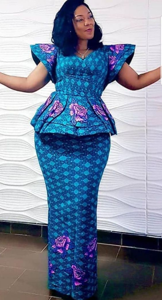 50 Latest Ankara Skirt and Blouse Fashion Styles for Ladies