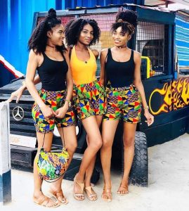 teen triplets ankara shorts style - nataliestore