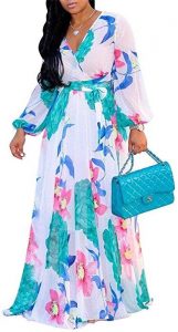 chiffon ankara print kaftan maxi for moms - amazon