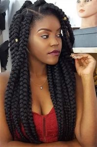 jumbo size long box braid style with special brazilian wool - curlygirlswag