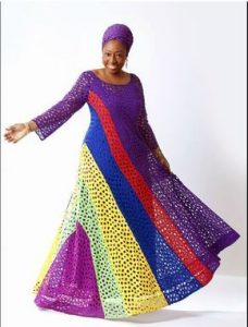 rainbow colour ankara fabric for long kaftan maxi - i1 wp