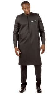 trending classy plain ankara kaftan suit for young men - awalebiz