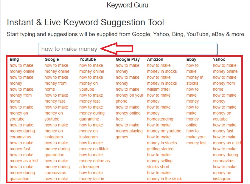 youtube video keyword research with keyword guru