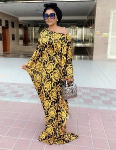 stylish ankara boubou long gown for young ladies