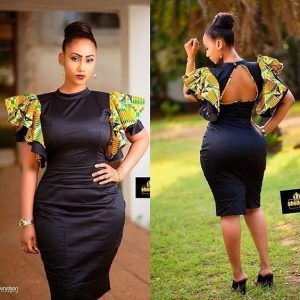 simple but cute ankara short gown style for curvy young ladies