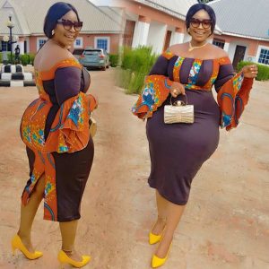 ankara gown for plus size curvy ladies