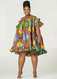 Short ankara short hotsell gowns for fat ladies