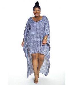 stylish ankara maxi gown for plus size ladies, ankara kaftan style