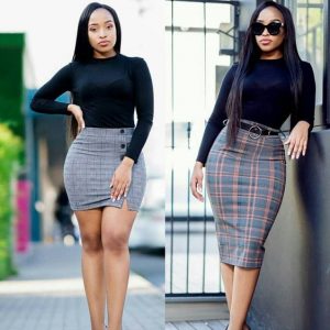 ankara mini pencil skirt vs knee length pencil skirt style