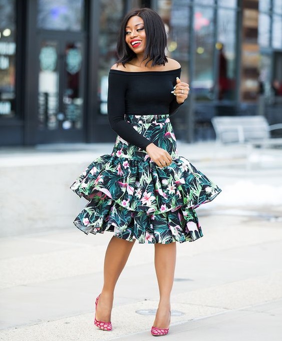 hot skirt and blouse styles