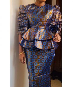 special ankara peplum top with long skirt