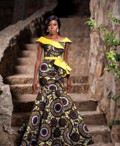 classy ankara long mermaid gown for special occasions