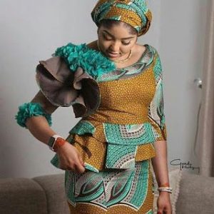 special ankara blouse and skirt for church