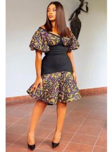 short ankara skirt for young pretty ladies