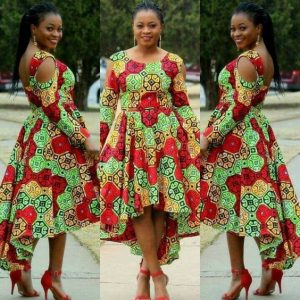 stylish ankara short gown for church and wedding