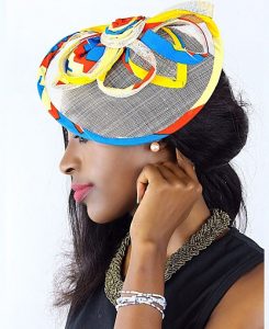 simple but cute ankara headpiece style