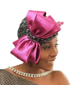 ankara plus lace fascinator head wear for traditional wedding and carnival