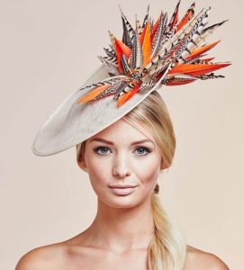 fanciful fascinator hat style for carnival