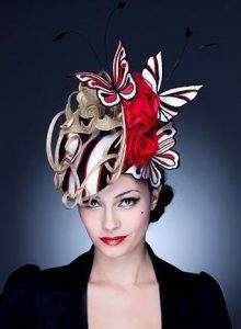 butterfly fascinator head wrap style for cultural festivals